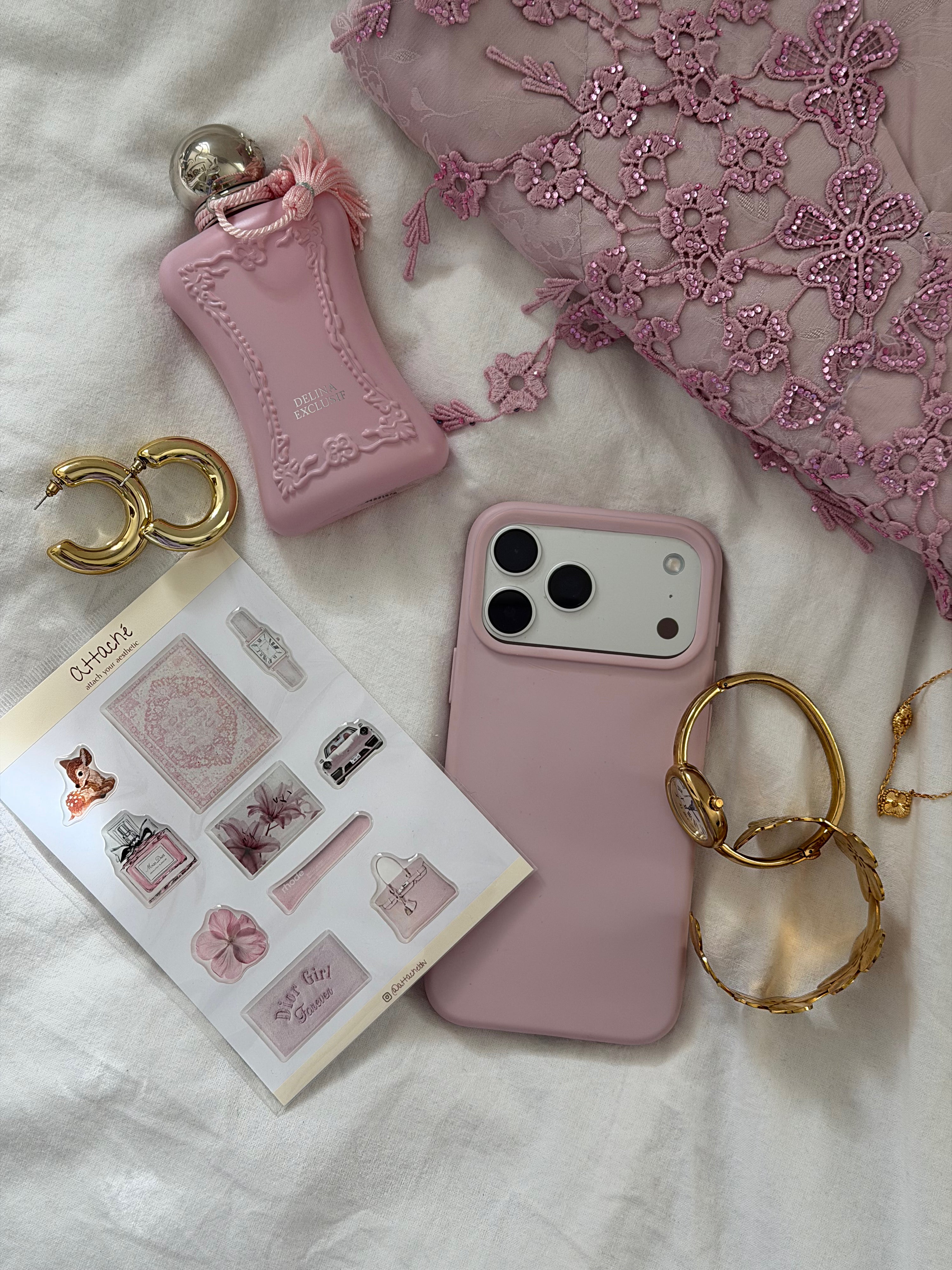 Baby Pink 3D Sticker Pack