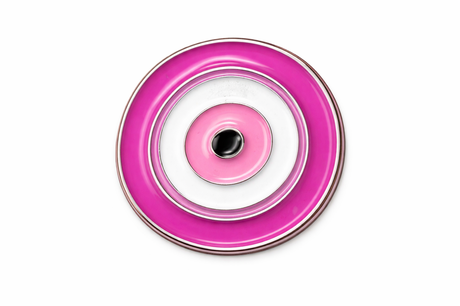 Pink Evil Eye Metal 3D Sticker