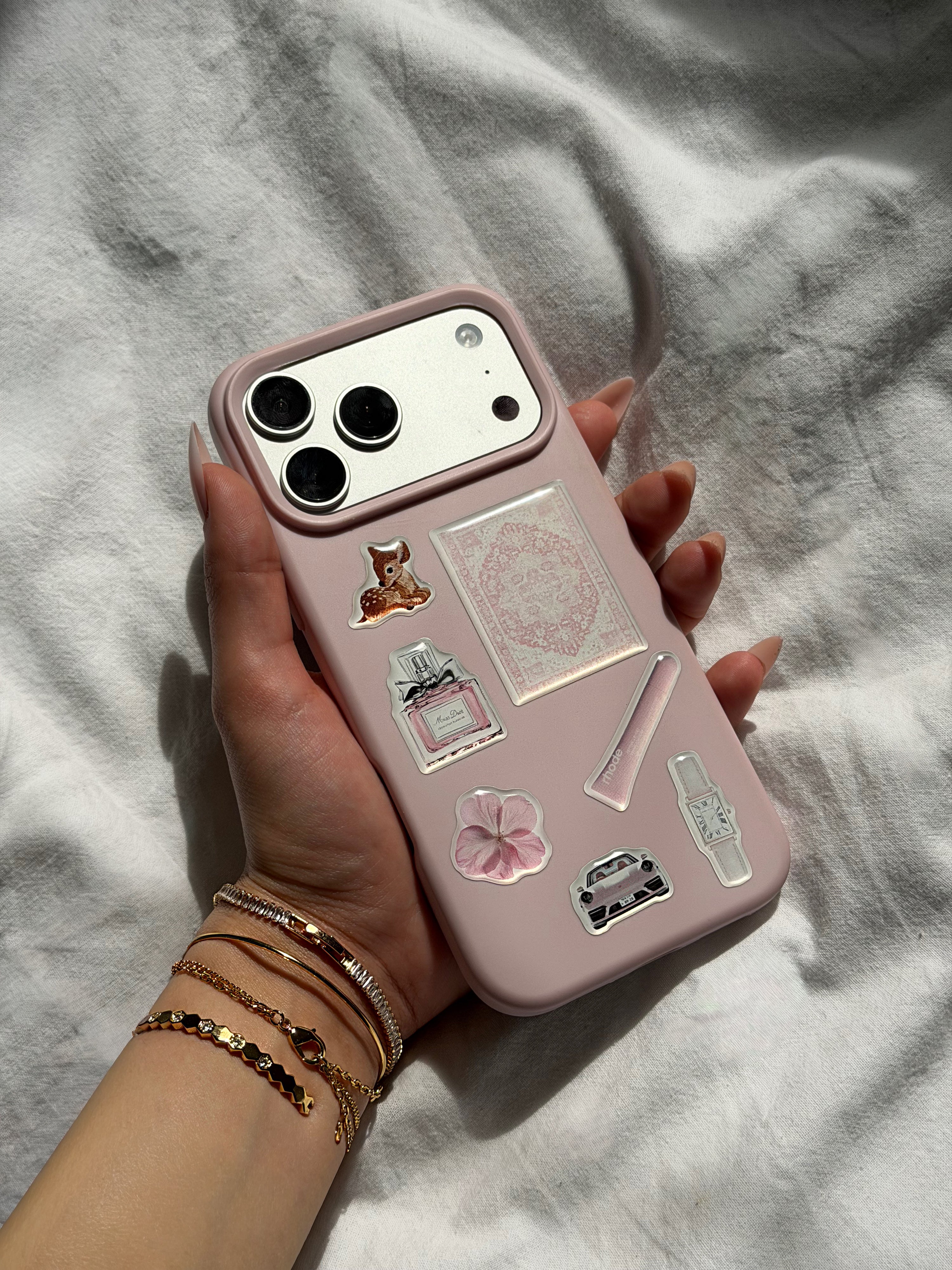 Baby Pink 3D Sticker Pack