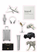 Travel 3D Sticker Pack