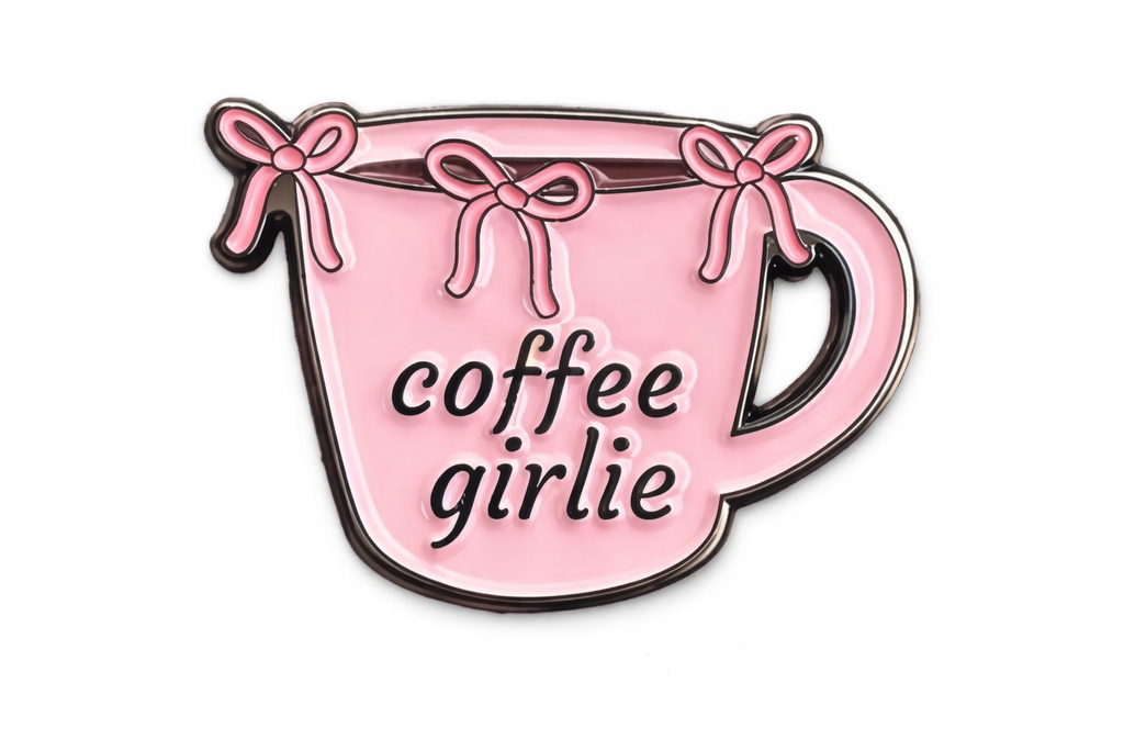 Coffee Girlie Mug 3D Metal Sticker