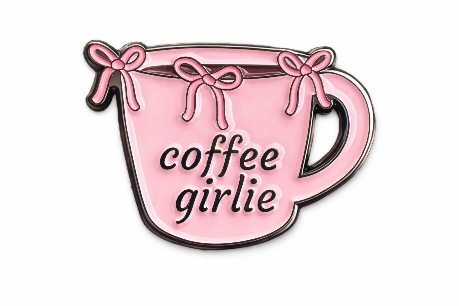Coffee Girlie Mug 3D Metal Sticker