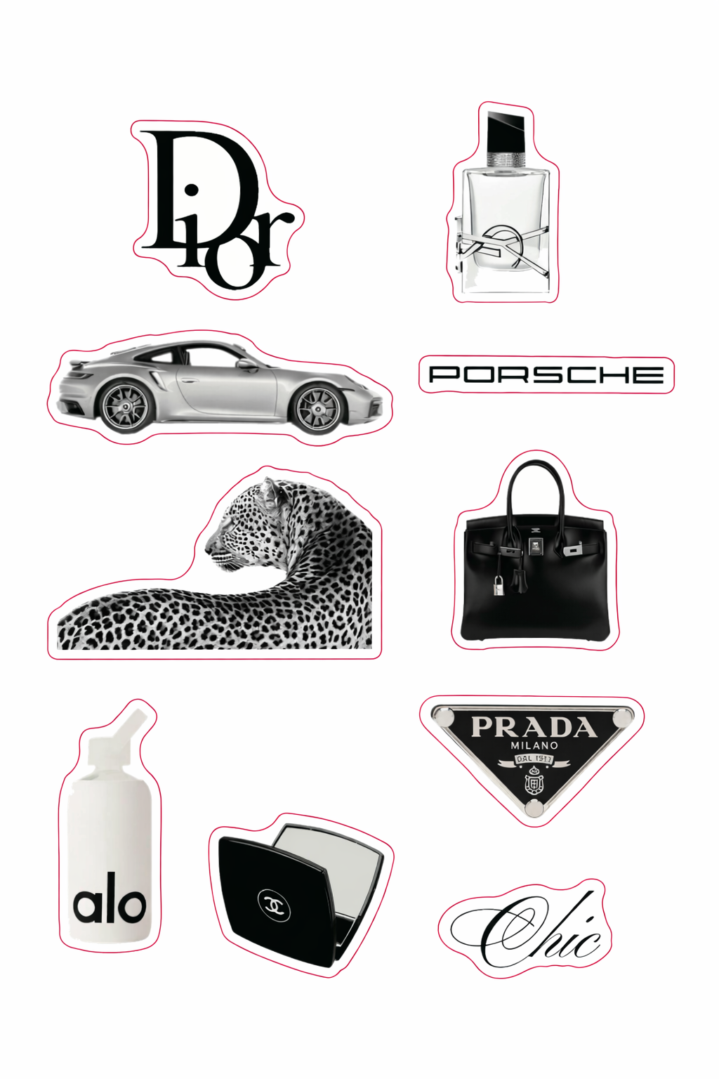 Luxury Aesthetic 3D Sticker Pack