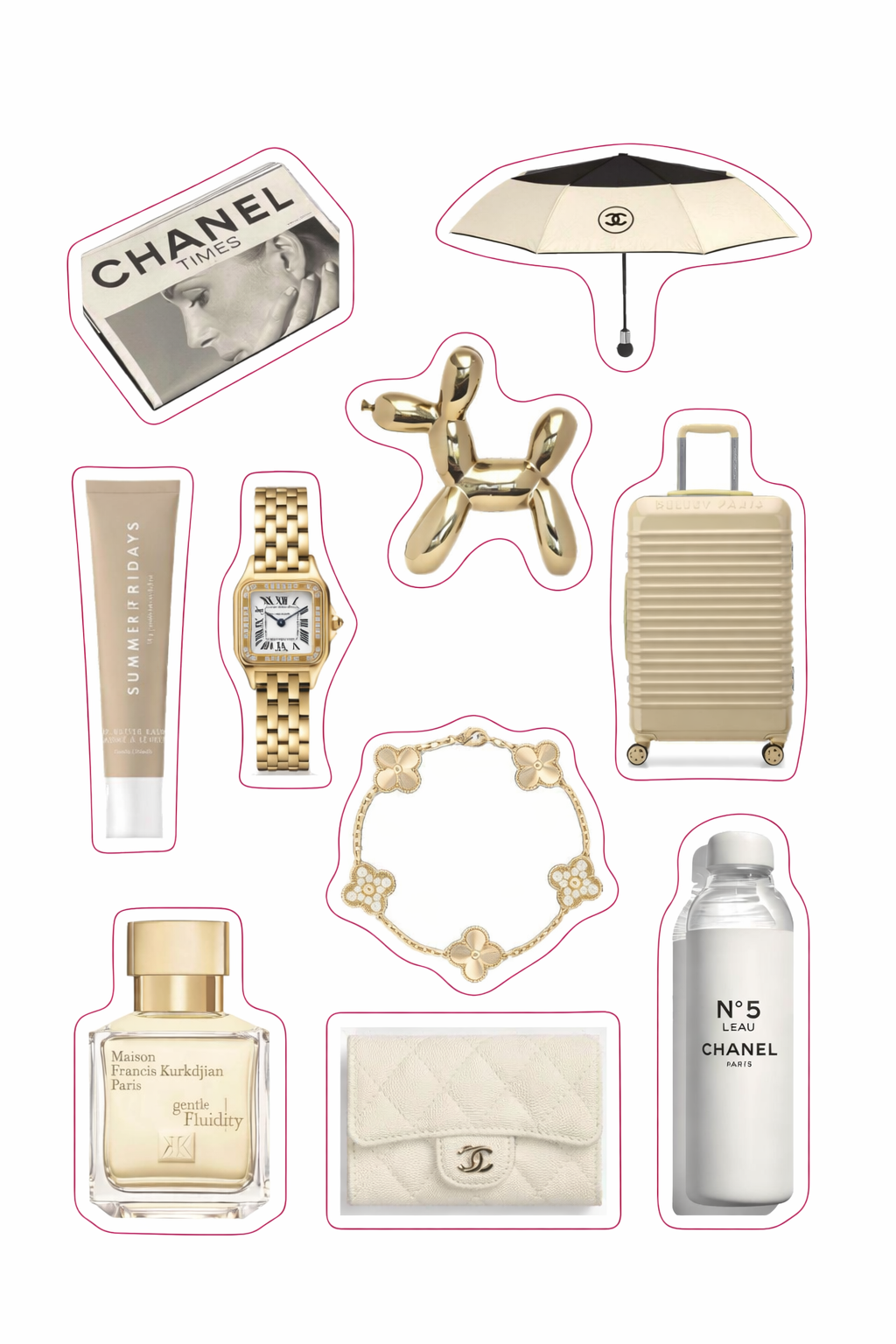 Neutral Luxury 3D Sticker Pack