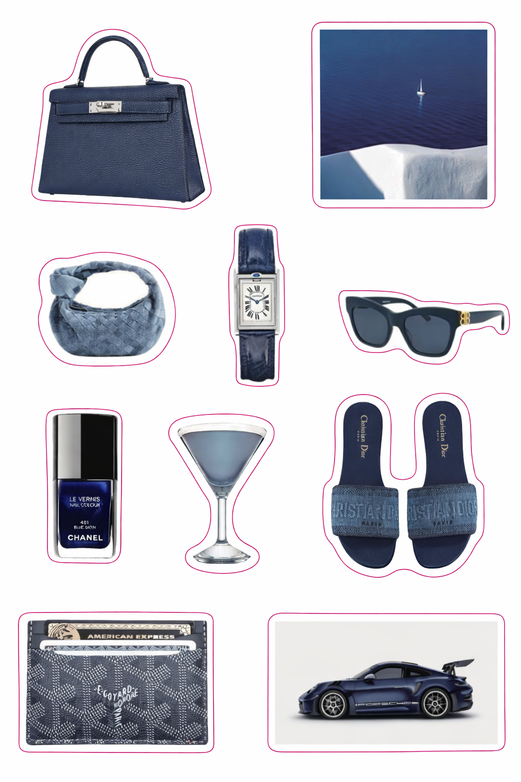 Navy 3D Sticker Pack