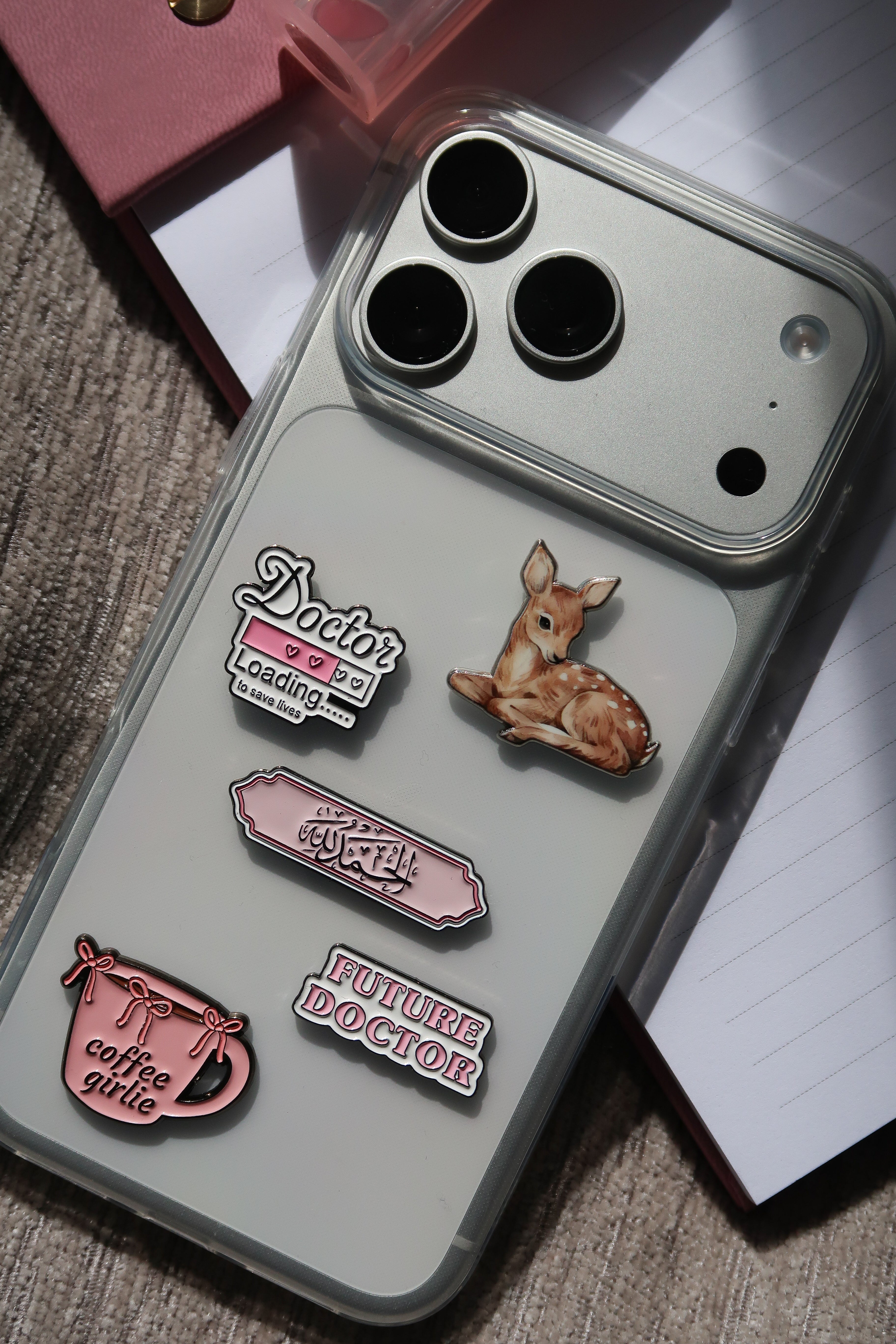 Fawn Deer 3D Metal Sticker