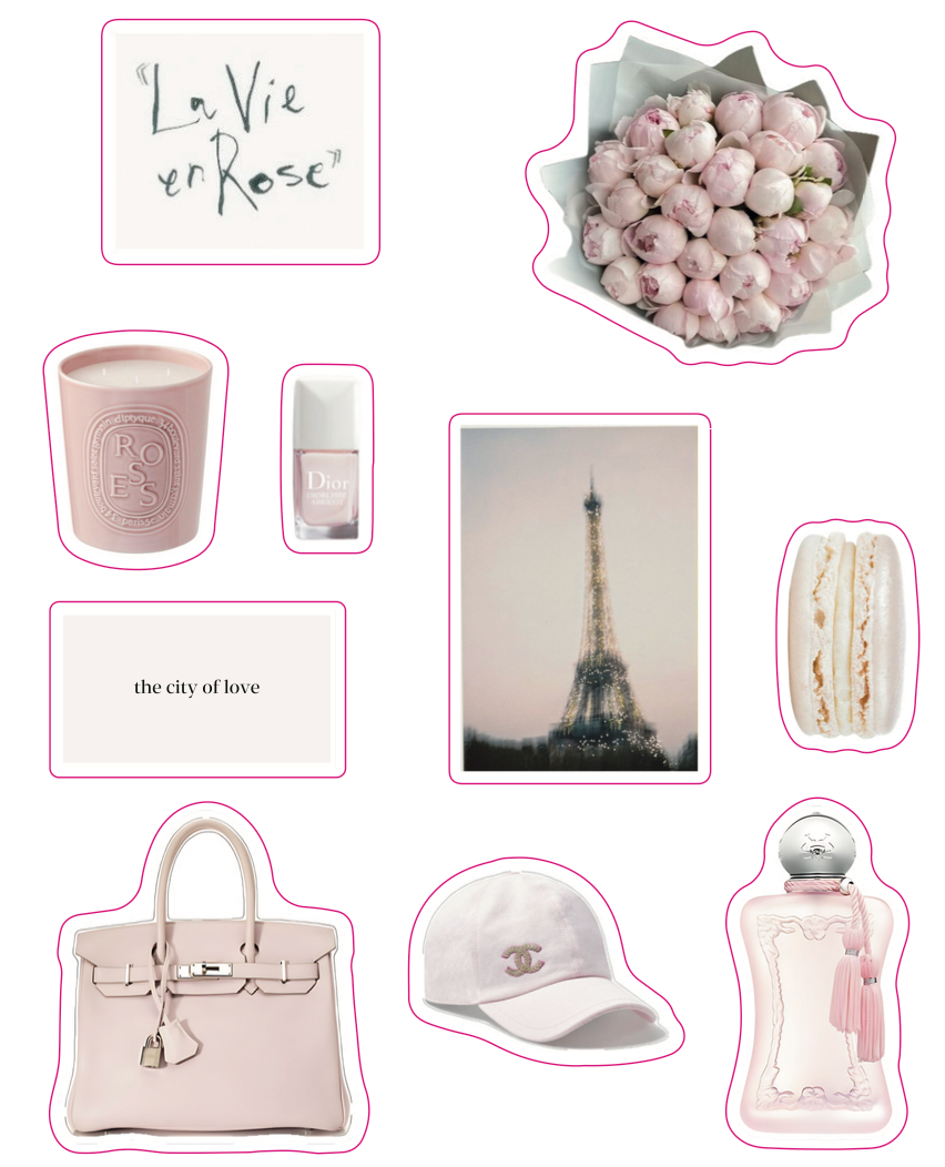 Parisian Pink 3D Sticker Pack