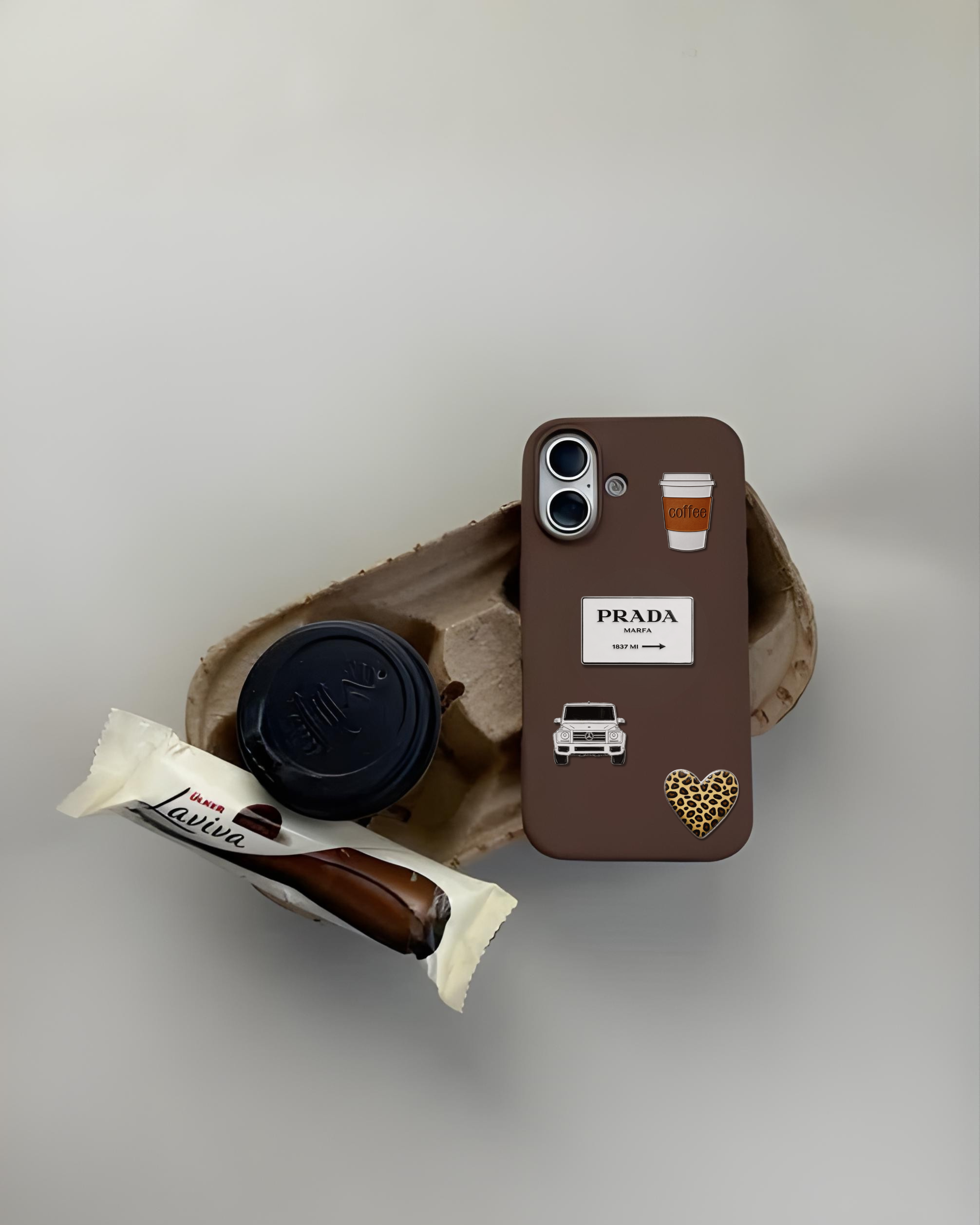 Coffee Cup 3D Metal Sticker