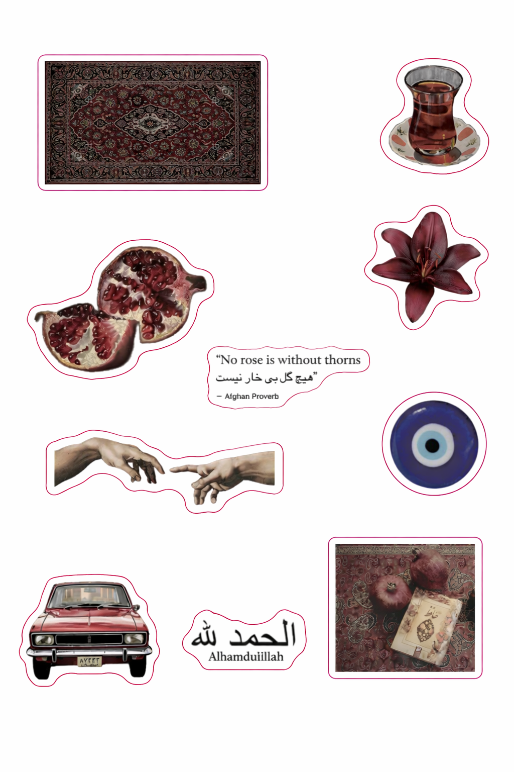 Persian Aesthetic 3D Sticker Pack